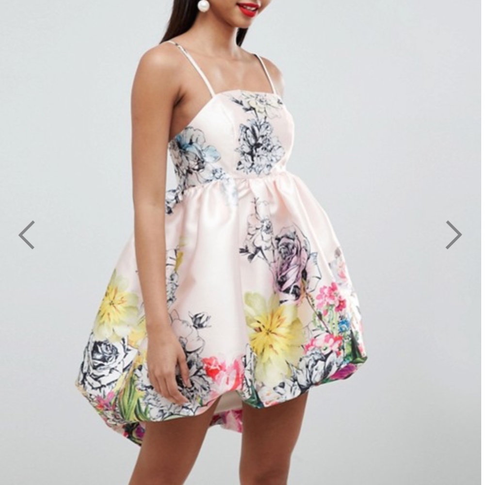 ASOS DESIGN Satin Puffball Dress